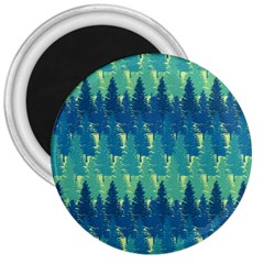 Christmas Trees Pattern Digital Paper Seamless 3  Magnets