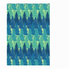 Christmas Trees Pattern Digital Paper Seamless Small Garden Flag (two Sides)