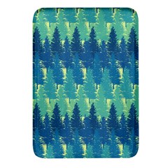 Christmas Trees Pattern Digital Paper Seamless Rectangular Glass Fridge Magnet (4 Pack) by pakminggu