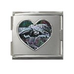 Cyberpunk Drama Mega Link Heart Italian Charm (18mm) Front