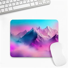 Landscape Mountain Colorful Nature Small Mousepad by Ravend