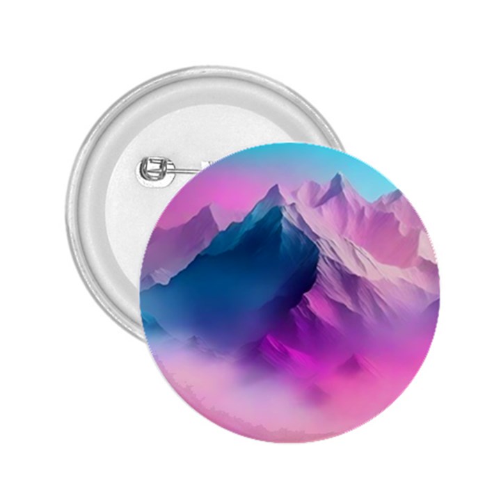 Landscape Mountain Colorful Nature 2.25  Buttons