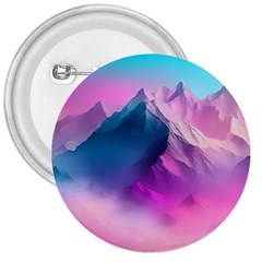 Landscape Mountain Colorful Nature 3  Buttons by Ravend