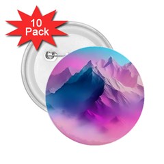 Landscape Mountain Colorful Nature 2 25  Buttons (10 Pack)  by Ravend