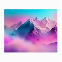 Landscape Mountain Colorful Nature Small Glasses Cloth by Ravend