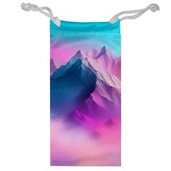 Landscape Mountain Colorful Nature Jewelry Bag by Ravend