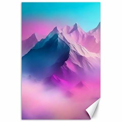 Landscape Mountain Colorful Nature Canvas 24  X 36  by Ravend