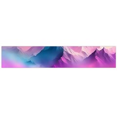 Landscape Mountain Colorful Nature Large Premium Plush Fleece Scarf  by Ravend