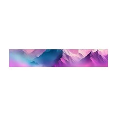 Landscape Mountain Colorful Nature Premium Plush Fleece Scarf (mini) by Ravend