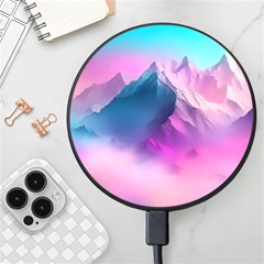 Landscape Mountain Colorful Nature Wireless Fast Charger(black) by Ravend