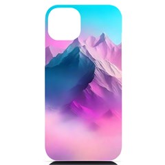 Landscape Mountain Colorful Nature Iphone 14 Plus Black Uv Print Case by Ravend