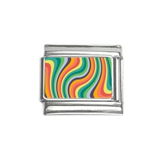 Swirl Twirl Rainbow Retro Italian Charm (9mm) by Ravend