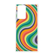 Swirl Twirl Rainbow Retro Samsung Galaxy Note 20 Ultra Tpu Uv Case by Ravend