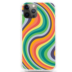 Swirl Twirl Rainbow Retro Iphone 12 Pro Max Tpu Uv Print Case by Ravend