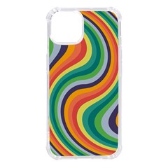 Swirl Twirl Rainbow Retro Iphone 14 Tpu Uv Print Case by Ravend