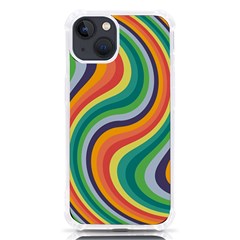 Swirl Twirl Rainbow Retro Iphone 13 Tpu Uv Print Case by Ravend