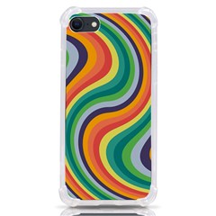 Swirl Twirl Rainbow Retro Iphone Se by Ravend