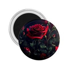 Rose Flower Plant Red 2 25  Magnets by Ravend