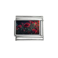 Rose Flower Plant Red Italian Charm (9mm) by Ravend