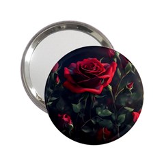 Rose Flower Plant Red 2 25  Handbag Mirrors by Ravend