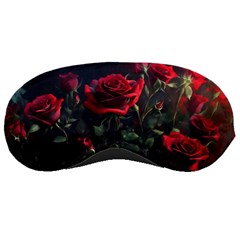 Rose Flower Plant Red Sleep Mask by Ravend