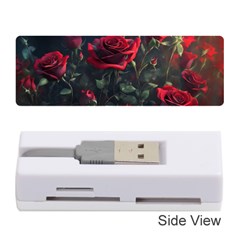 Rose Flower Plant Red Memory Card Reader (stick) by Ravend