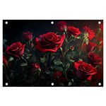 Rose Flower Plant Red Banner and Sign 6  x 4  Front