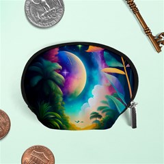 Jungle Moon Light Plants Space Accessory Pouch (small) by Ravend