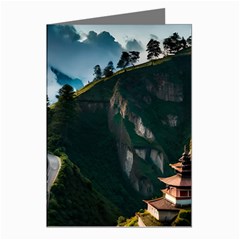 Nature Mountain Valley Greeting Cards (pkg Of 8) by Ravend