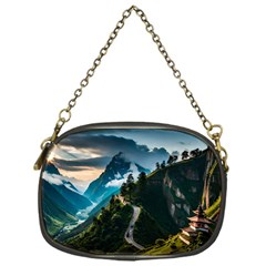 Nature Mountain Valley Chain Purse (one Side) by Ravend