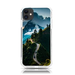 Nature Mountain Valley Iphone 11 Tpu Uv Print Case by Ravend