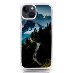 Nature Mountain Valley Iphone 14 Tpu Uv Print Case by Ravend