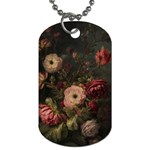 Flower Nature Background Bloom Dog Tag (Two Sides) Front