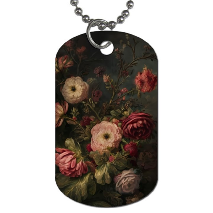 Flower Nature Background Bloom Dog Tag (Two Sides)