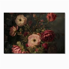 Flower Nature Background Bloom Postcard 4 x 6  (pkg Of 10) by Ravend