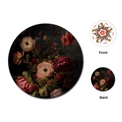 Flower Nature Background Bloom Playing Cards Single Design (round)