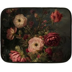 Flower Nature Background Bloom Two Sides Fleece Blanket (mini) by Ravend