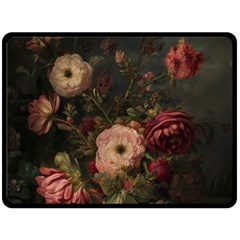 Flower Nature Background Bloom Fleece Blanket (large) by Ravend