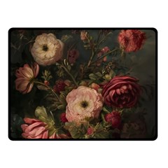 Flower Nature Background Bloom Fleece Blanket (small) by Ravend