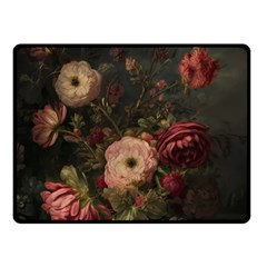 Flower Nature Background Bloom Two Sides Fleece Blanket (small) by Ravend