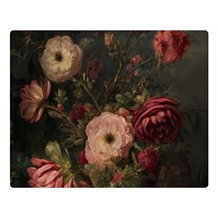 Flower Nature Background Bloom Two Sides Premium Plush Fleece Blanket (large) by Ravend