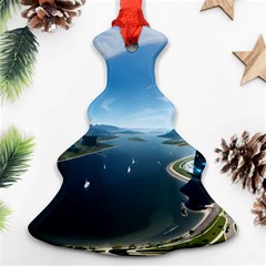 Futuristic City Fantasy Scifi Christmas Tree Ornament (two Sides)