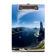 Futuristic City Fantasy Scifi A5 Acrylic Clipboard by Ravend