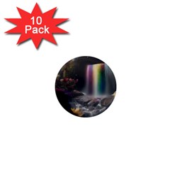 Waterfall Rainbow 1  Mini Magnet (10 Pack)  by Ravend