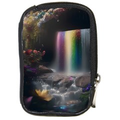 Waterfall Rainbow Compact Camera Leather Case by Ravend