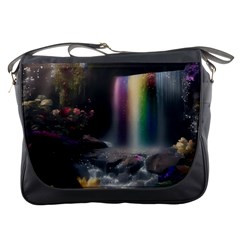 Waterfall Rainbow Messenger Bag by Ravend