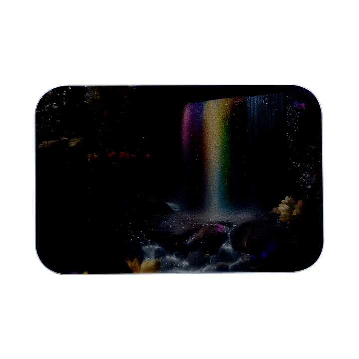 Waterfall Rainbow Open Lid Metal Box (Silver)  