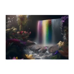 Waterfall Rainbow Crystal Sticker (a4) by Ravend