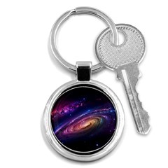 Universe Space Star Rainbow Key Chain (round) by Ravend