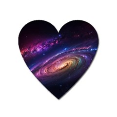 Universe Space Star Rainbow Heart Magnet by Ravend